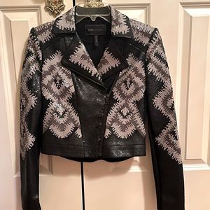 Black All sequence cropped BCBGMaxazria jacket